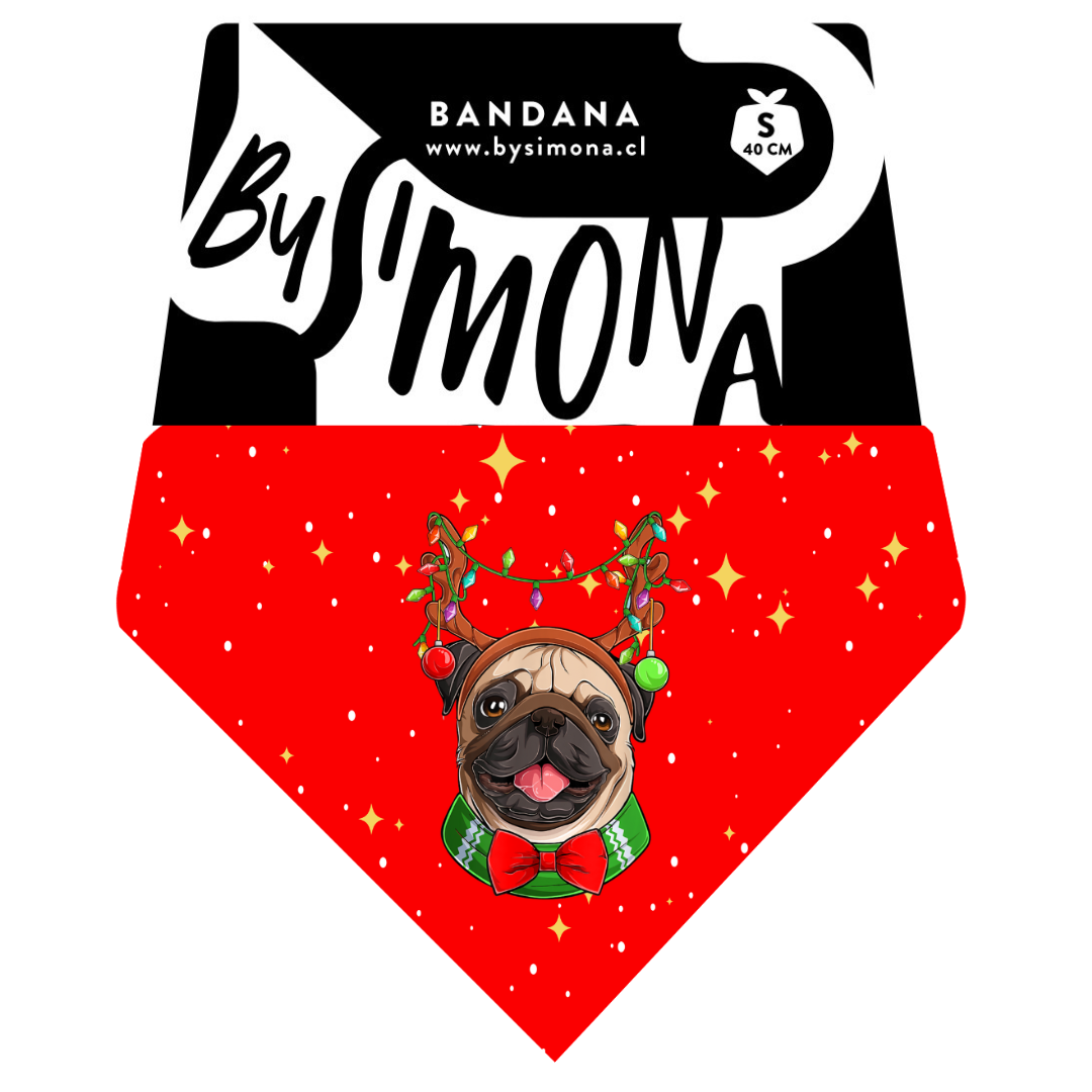 Bandana con collar PUG 🎅