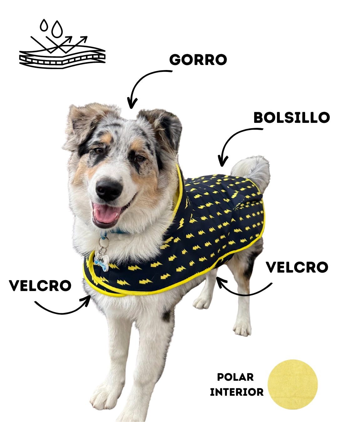 Impermeable con Polar Paltas